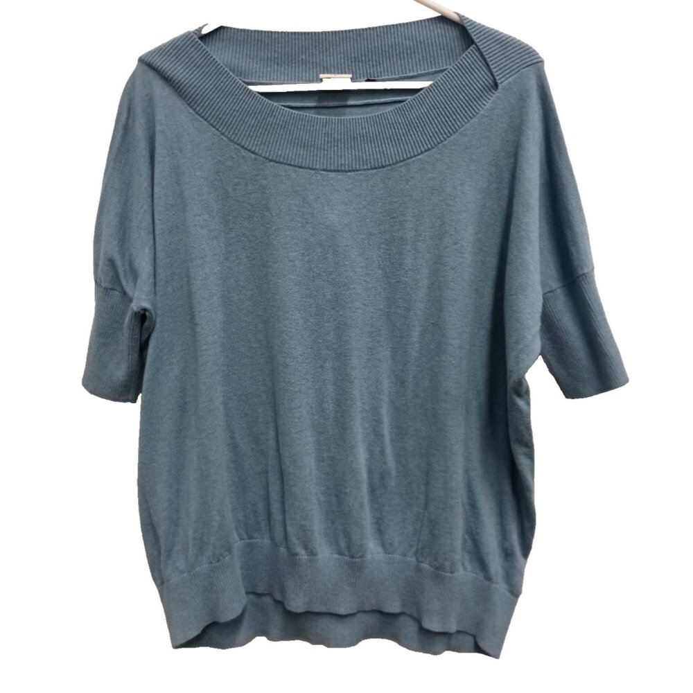 CAbi Womens Sweater Small Corn Flower Blue Boxy Oversized Pullover #5007